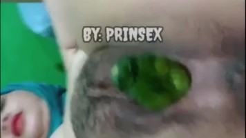 VCS Cewek Jilbab Omek Pake Timun